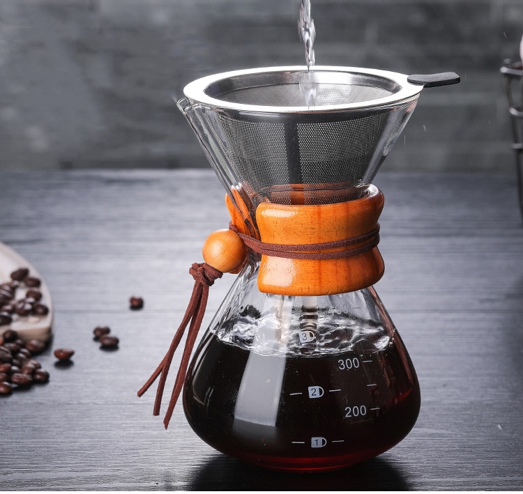 Cafeteras pour over o de vertido de agua caliente