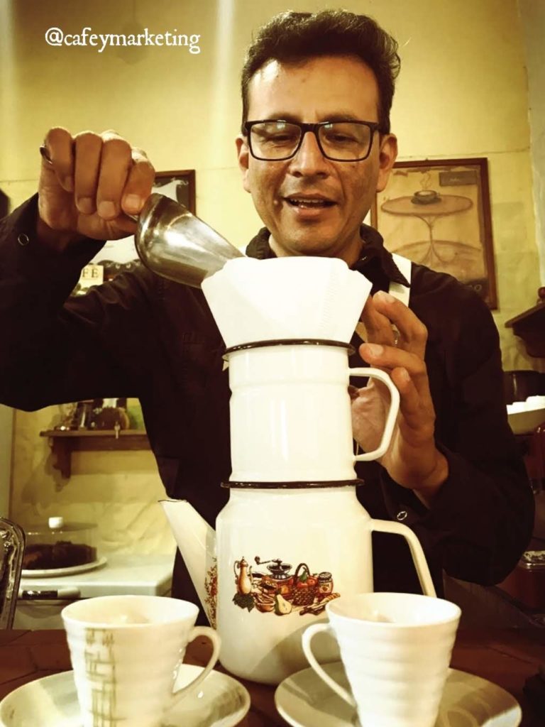 Preparación de café Pour Over