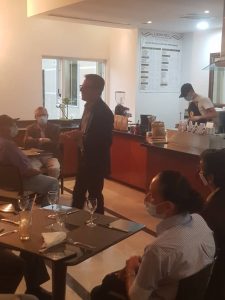 José Luis Araque en una ponencia sobre Café